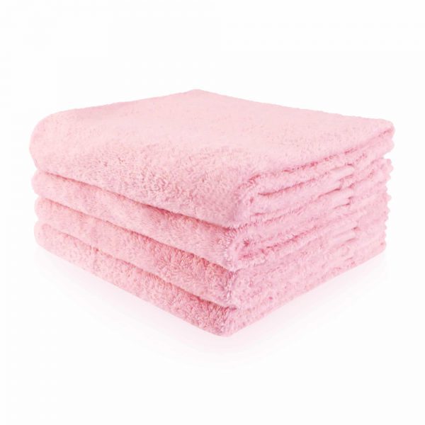 Handdoek met naam Roze