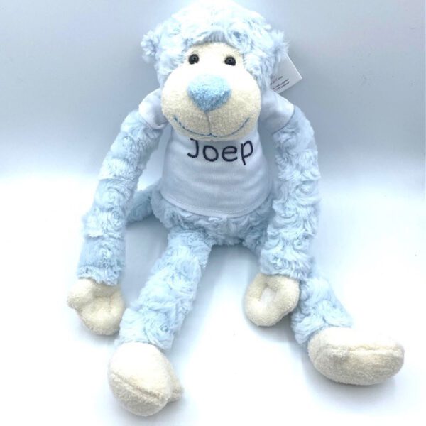 Slingeraap met naam Blauw